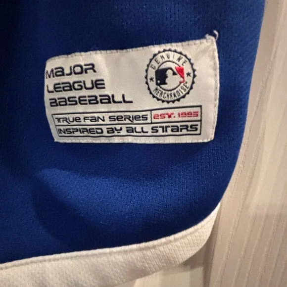 Chicago CUBS Genuine Merchandise Red, Blue and White MLB Jersey - Picture 2 of 9